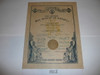 1932 Cub Scout Elements of Cub Leadership Part I Training Certificate, presented