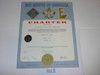 1974 Boy Scout Troop Charter, January, 25 year Veteran Troop