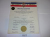 1969 Boy Scout Troop Charter, March, 20 year Veteran Troop