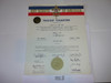 1967 Boy Scout Troop Charter, March, 15 year Veteran Troop