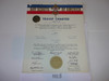 1965 Boy Scout Troop Charter, February, 45 year Veteran Troop