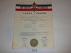 1958 Boy Scout Troop Charter, October