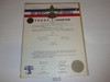1956 Boy Scout Troop Charter, November, 30 year Veteran Troop