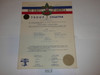 1956 Boy Scout Troop Charter, November, 10 year Veteran Troop