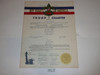 1950 Boy Scout Troop Charter, October