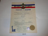 1949 Boy Scout Troop Charter, November, 15 year Veteran Troop