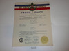 1948 Boy Scout Troop Charter, October, 5 year Veteran Troop