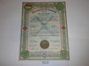 1944 Boy Scout Troop Charter, March, 10 year Veteran Troop