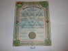 1945 Boy Scout Troop Charter, April, 25 year Veteran Troop