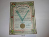 1938 Boy Scout Troop Charter, October, 5 year Veteran Troop