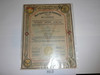 1935 Boy Scout Troop Charter, May, 5 year Veteran Troop