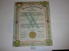 1935 Boy Scout Troop Charter, February, 15 year Veteran Troop