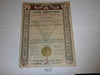 1938 Cub Scout Pack Charter, January, 5 year Veteran Pack
