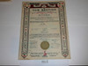 1933 Cub Scout Pack Charter, October