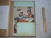 Norman Rockwell Picture Of An Old Sea Man Teaching a Boy Scout and Sea Scout Window Card With Room For Publicity, 10"x16.75" on Cardstock, Excellent Condition, Affixed to Scrapbook Paper