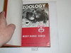 Zoology Library Bound Merit Badge Pamphlet, Type 6, Picture Top Red Bottom Cover, 5-62 Printing