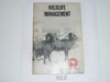 Wildlife Management Merit Badge Pamphlet, Type 7, Full Picture, 3-68 Printing