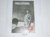 Public Speaking Merit Badge Pamphlet, Type 7, Full Picture, 7-66 Printing