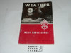 Weather Merit Badge Pamphlet, Type 6, Picture Top Red Bottom Cover, 7-57 Printing