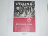 Cycling Merit Badge Pamphlet, Type 6, Picture Top Red Bottom Cover, 8-62 Printing
