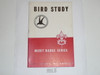 Bird Study Merit Badge Pamphlet, Type 5, Red/Wht Cover, 3-46 Printing