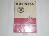 Business Merit Badge Pamphlet, Type 5, Red/Wht Cover, 1-45 Printing