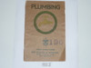 Plumbing Merit Badge Pamphlet, Type 3, Tan Cover, 1928 Printing