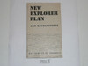 1951 New Explorer Plan and Recognitions, 4-51 Printing