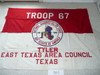 1964 National Jamboree Troop 67, of the East Texas Area Council (Tyler Texas), Troop Flag