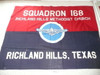 Air Scout Squadron #168 Flag, Richland Hills Texas, some small holes