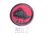 Porcupine Patrol Medallion, Red Twill with gum back, 1955-1971