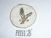 Flying Eagle "Flying Banana" Patrol Medallion, White Twill with gauze back, 1972-1989