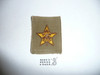 Star Rank Patch - 1925-1939 - Tan Twill Type 8A - used #2