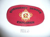 BSA Emergency Service Explorer Armband (black letters) - Elastic Band style but no band