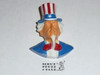 Uncle Sam Neckerchief Slide, by Torchy Plastics