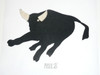 Philmont Scout Ranch, Felt Bull Jacket Patch, Black