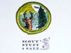 Conservation of Natural Resources (green bdr) - Type G - Fully Embroidered Cloth Back Merit Badge (1961-1971)