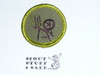 Textiles (green thread) - Type F - Rolled Edge Twill Merit Badge (1961-1968)