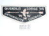 Order of the Arrow Lodge #316 Quekolis s1 Flap Patch, some surface box soil