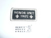 Quality / Honor Unit Patch, 1985