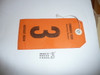 1981 National Jamboree Luggage Tag, orange