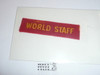 1937 National Jamboree WORLD STAFF Strip, Very Rare!