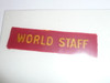 1937 National Jamboree WORLD STAFF Strip, Very Rare!