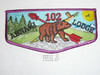 Order of the Arrow Lodge #102 Abnaki s5 Flap Patch