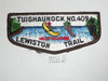 Order of the Arrow Lodge #409 Tuighaunock s2a Flap Patch