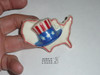 Uncle Sam Hat USA Plastic Neckerchief Slide