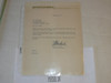 1973 Letter on Boy Scout National Headquarters Stationary from Alden Barber