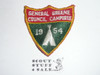 1954 General Greene Council Camporee Patch