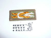 Silver Antelope Award Knot on Khaki, 1946-1983, sewn