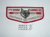 Order of the Arrow Lodge #95 Ty-Ohni s1 Flap Patch